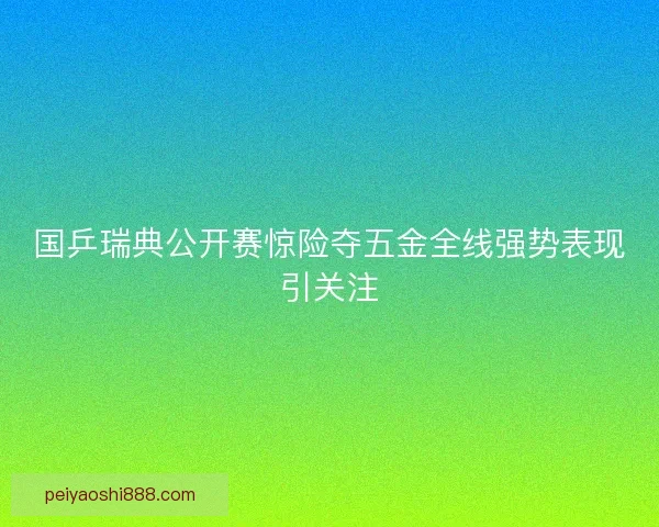 国乒瑞典公开赛惊险夺五金全线强势表现引关注